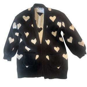 Old Navy Heart/Pink Cardigan Sweaters Bundle Toddler Girls 3T Cotton Valentine